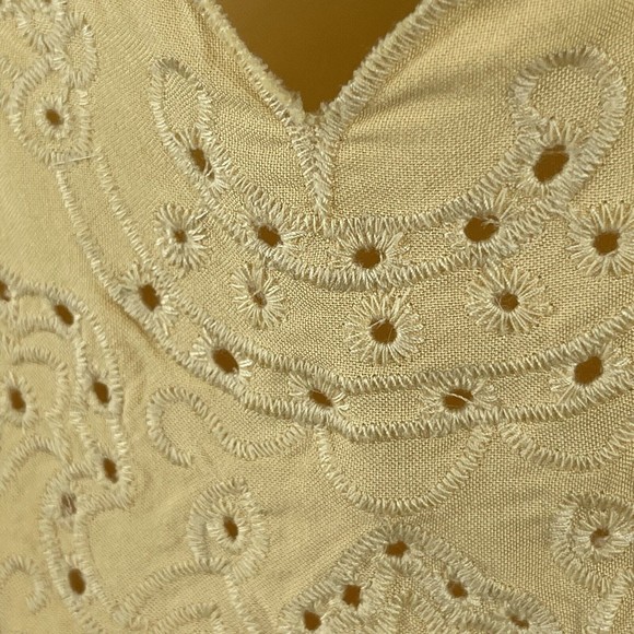 Torrid Soft Yellow Sophie Eyelet Swing Cami Tank Top Plus Size 0 Large - Picture 3 of 13